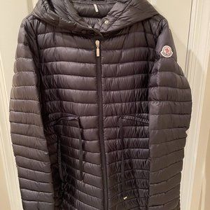Moncler Longue Saison Black Down Coat